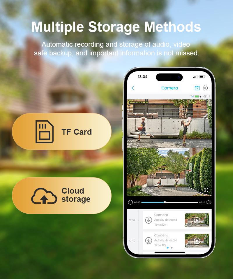 Solar Outdoor PTZ Camera with 36x Zoom & Dual-Screen Humanoid Tracking