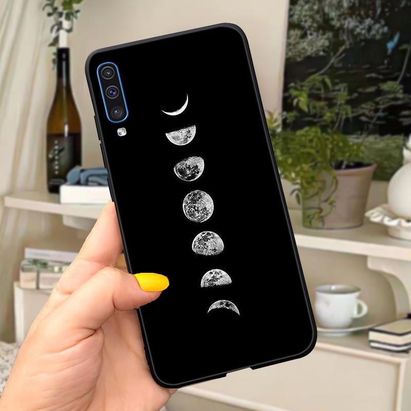 Phone Case For Samsung Galaxy A30s A50 Case Cute Silicone Black Back Covers on For Coque Samsung A50 s A50s A 30s Cover Bumper