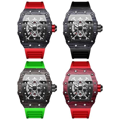 Seiko Men's Sports Watch with Luminous Movement: Barrel-Shaped Analog Quartz Movement with Manual Winding, Waterproof, Adjustable Date Display, Stylis