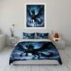 Mystical Horse Fantasy Decor Set Soft Skin-Friendly Bedding Set Includes 1 Duvet Cover And 2 Pillowcase Gift