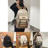 Modern Casual Backpack With Bold Letter Pattern And Padded Shoulder Straps For School Use