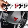 Auto-Lenkrad-Mittel-Emblem Zubehör für Mitsubishi ABS-Aufkleber Lancer Outlander Pajero Eclipse Cross Ralliart ASX Colt