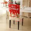 Vánoční potah na sedák Netkaný kreativní Santa Claus perníkový panáček potištěný potah na židli Slavnostní stolování Atmosféra Dekorace Čalounění
