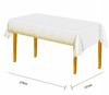 Disposable Tablecloth FOR a White Foil Table With Gold Confetti, Large 137x274 Cm
