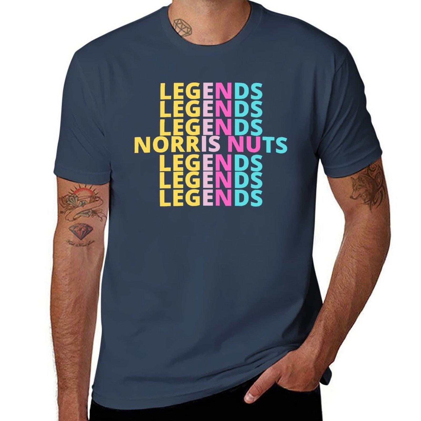 Norris Nuts The Legends Merch TShirt Sports Casual Short Sleeve Cotton Tee S