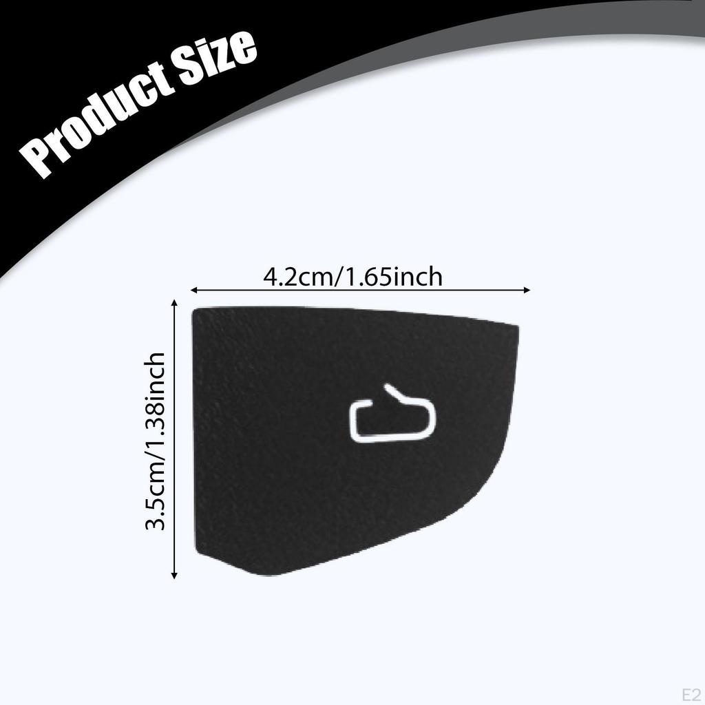 4 Pieces Car Door Switch Button Stickers Covers Interior Decoration Premium Replacement