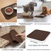 Tilt Proof Structure Pet Bowl Mat All-Weather Adaptable Non Slip Food Mat  Indoor Floor Use