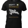 Serenity Ship Unisexuel T Shirt Unisexs Funny For Him Or Her 90S Movie