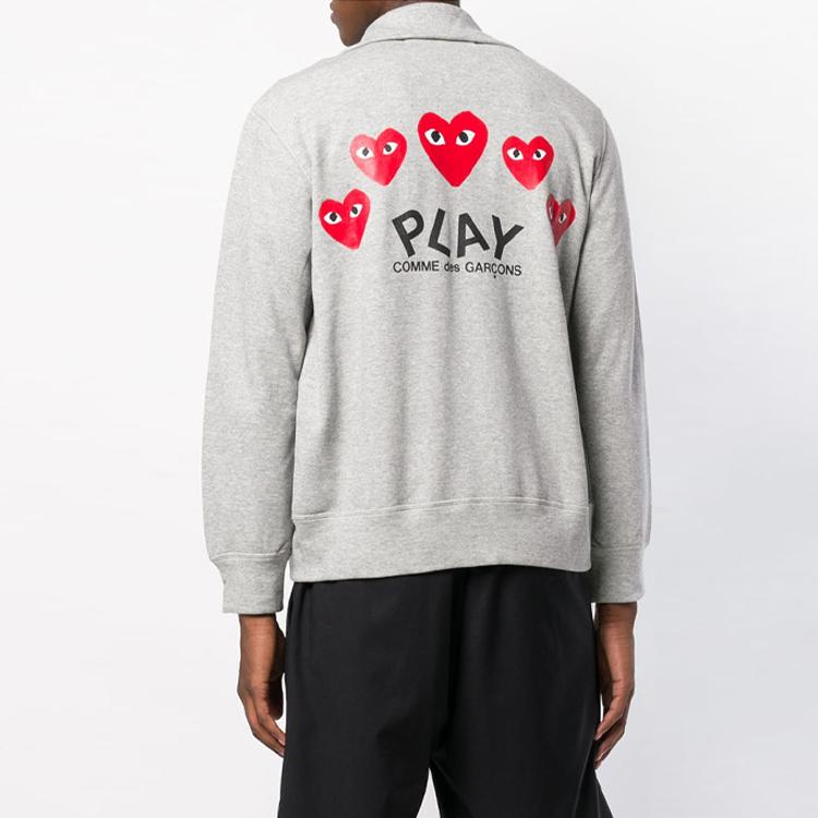 Sudadera CDG Play para Hombre Cuello Alto Cardigan Moderado AZ-T252-051-051