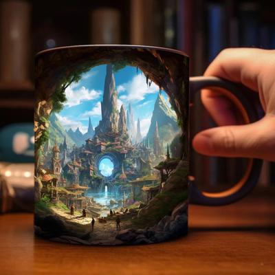 300–400 ml Bücherregal-Kaffeetasse mit Griff, hitzebeständige Keramik, Lebensmittelqualität, multifunktionale Tee-, Milch-, Wasser-, Bibliotheksregal-Tasse, Buchliebhaber, Geburtstagsgeschenk