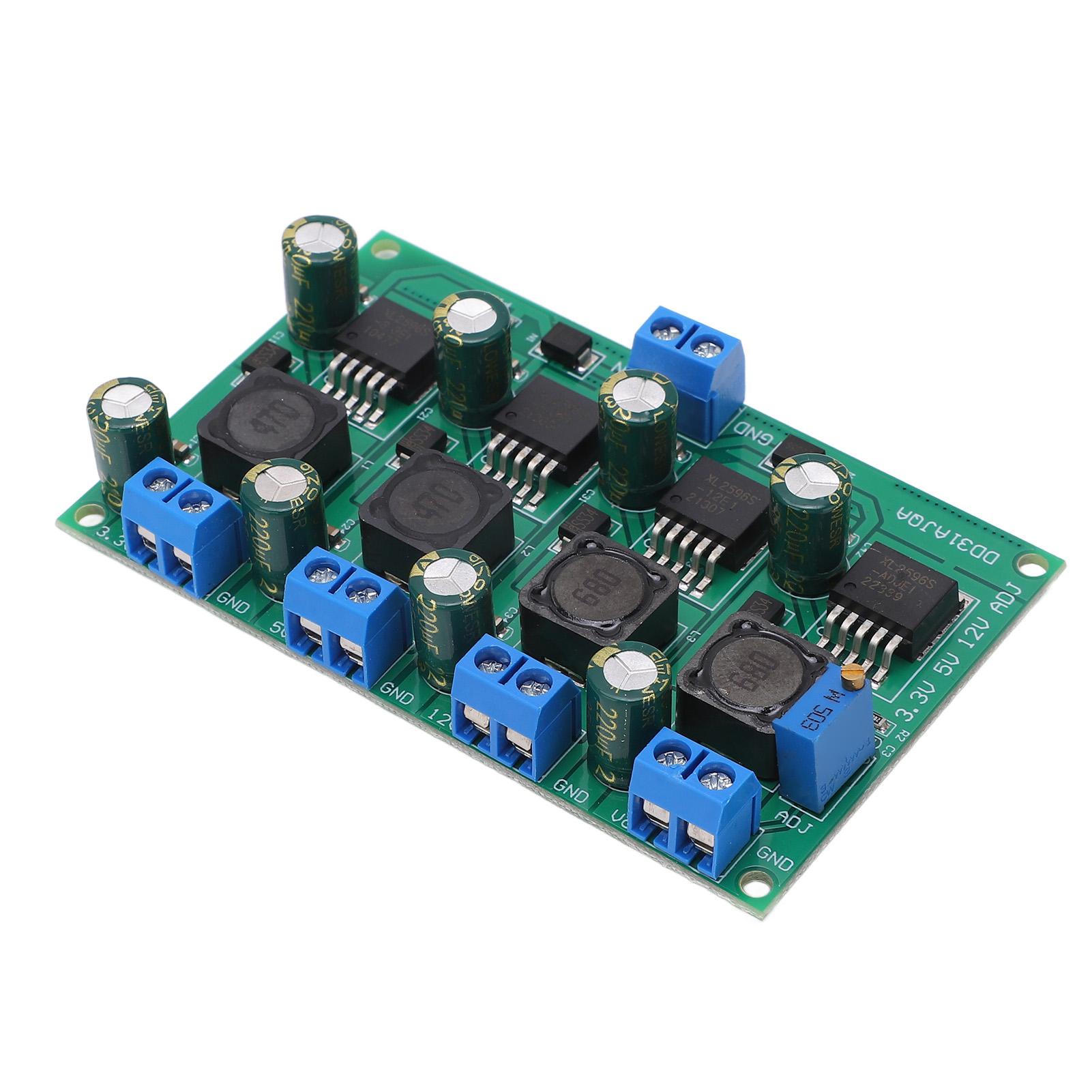 

Buck Converter 3A Multi Channel 3.3V 5V 12V Adjustable Output Power Supply Board