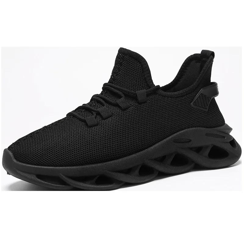

Мужские кроссовки Спортивная обувь мужская Беговая черная Кроссовки мужские повседневные кроссовки Outdoor Дышащая сетка Женские Легкие белые Теннис 46 чёрный