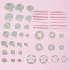 47pcs/set Fondant Cake Decoration Cutters   Cutter Molds   Pastry Baking Decor Tool
