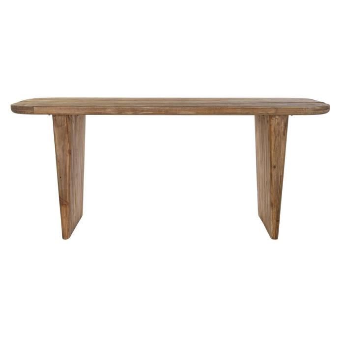Table de salle à manger en bois recyclé pin - Blanc - 180 x 90 x 77 cm