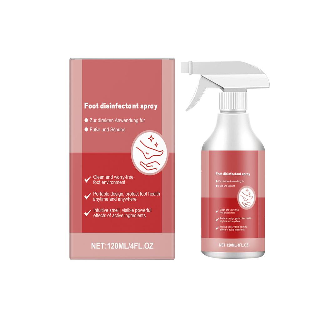 Foot Care Spray, Efficient And Long-lasting Sweat Control, Refreshing Athlete's Foot Spray,120ML