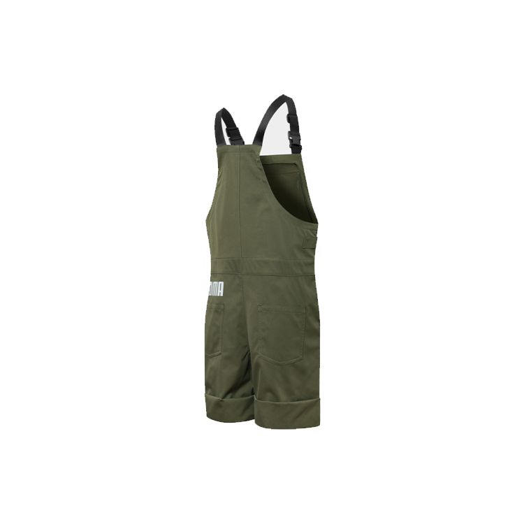 Puma Solid Color Logo Pocket Loose Casual Straight Leg Overalls Women Overalls Deep-Teal-Green 671967-32