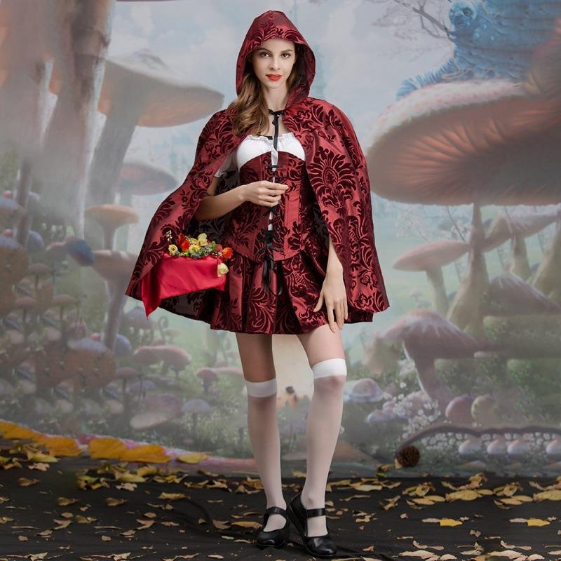 Halloween Adult Costume Pirate Dress Up Witch Dress Up Witch Gothic Little Red Riding Hood Cape Cape Vampire
