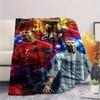 1PC CR7 Patterned Flannel Blanket Suitable For All Seasons for Home Decor Warmth and Comfort Gifts Holiday Present