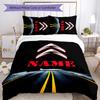 3pcs Custom Name Citroen logo Bedding Set Duvet Cover Closure Includes 1 Duvet Cover & 2 Pillowcases for All Seasons Bedroom Decor