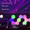 Hexagonal Smart Atmosphere Lamp: Bedside, Wall, E-Sports, Sound-Reactive, Colorful Honeycomb Rhythm Lighting.