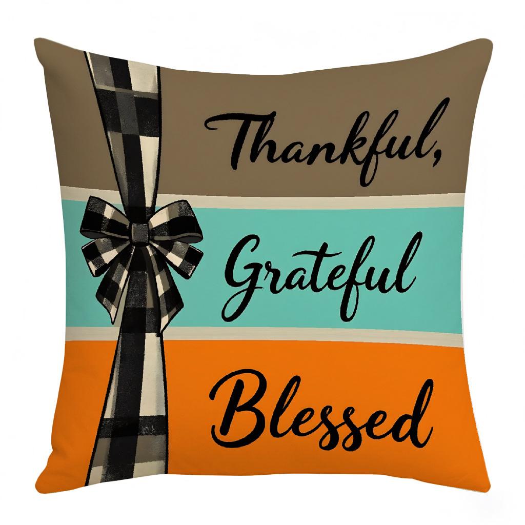 Thanksgiving Holiday Pumpkin Series Pillow Digital Printing Festive Atmosphere Decoration Living Room Home Pillow Cushion Cover