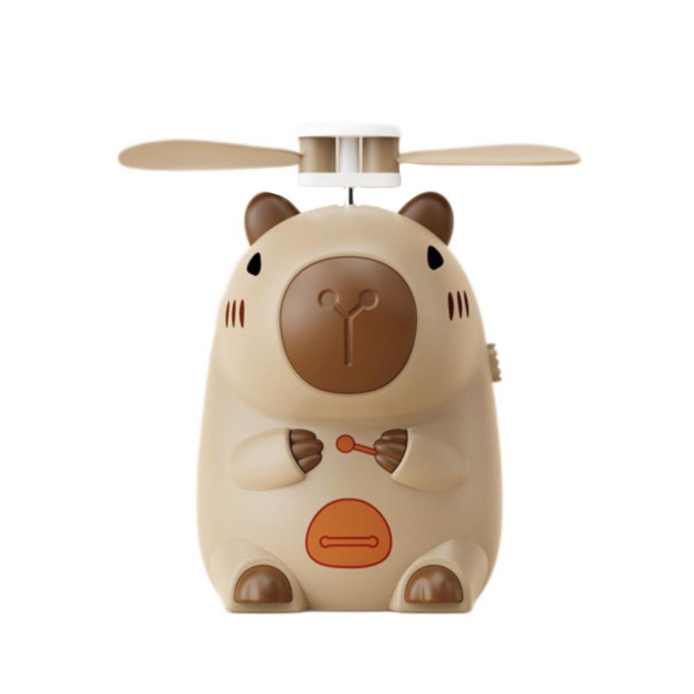Plastic Capybara Anime Figure USB Rechargeable Student Electric Fan Cartoon Handheld Fan  Travel