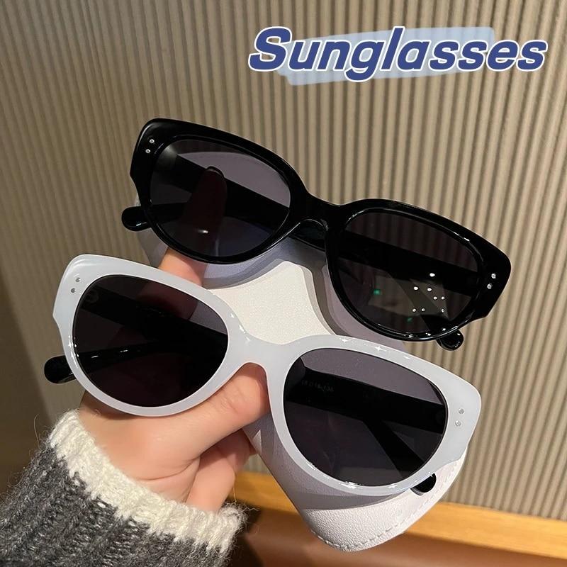 Women Fashion Cat Eye Sunglasses Retro Sun Glasses UV400 Protective Eyewear Trendy Outdoor Travel Eyeglasses Oculos De Sol