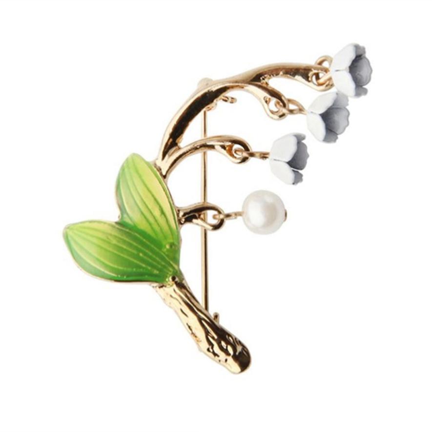 

Брошь в форме листа с глазурью, аксессуар для женской одежды None зелёный