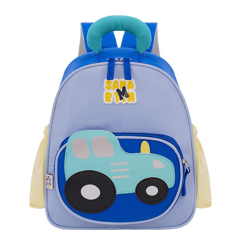 Kinder Cartoon Auto Rucksack Mit Strapazierfähigem Polyesterfutter Für Vorschulkinder