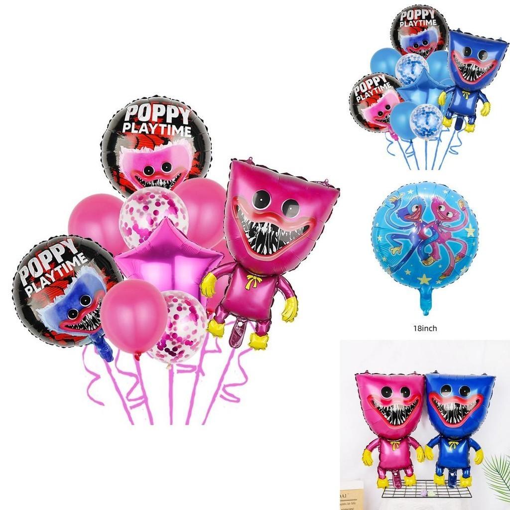 Zestaw balonów Poppy Playtime Huggy Wuggy na dekoracje na przyjęcie urodzinowe dla dzieci Wysokiej jakości i łatwy w użyciu