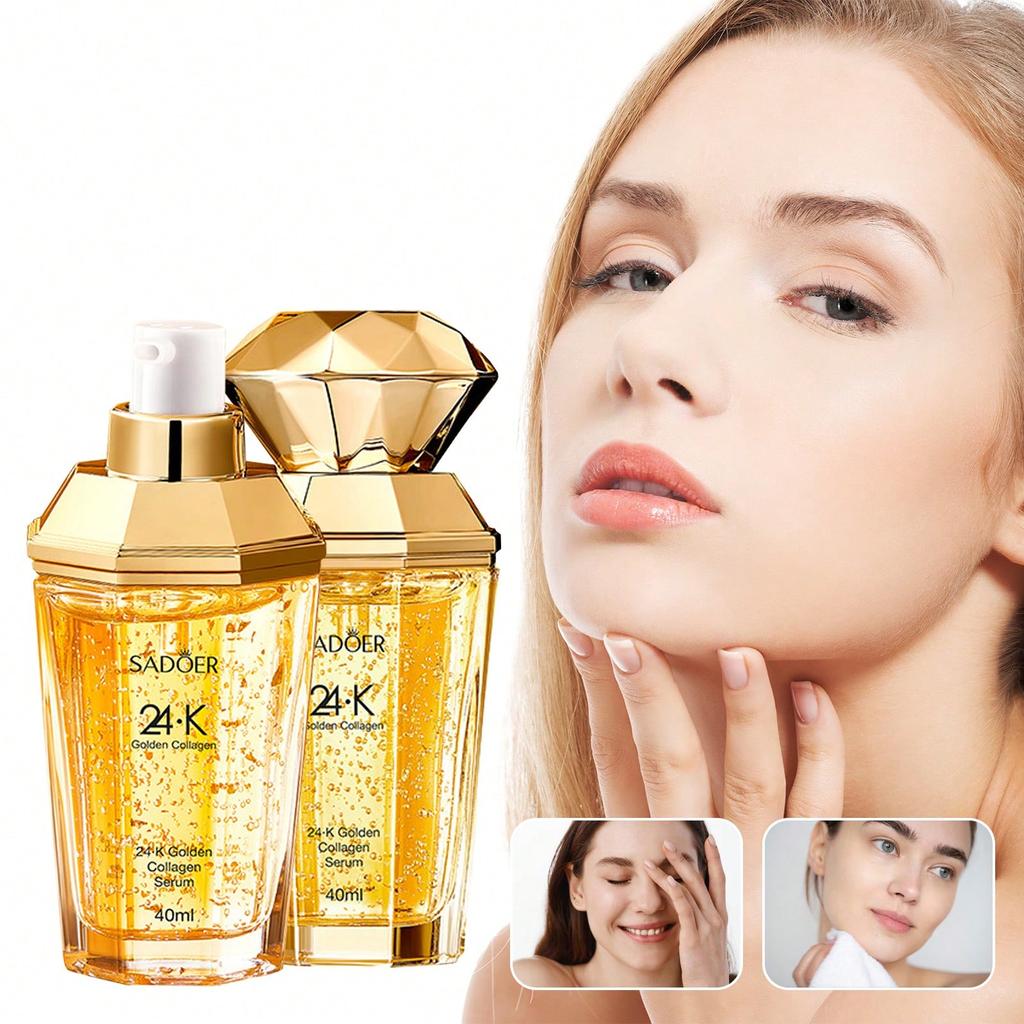 K Gold Collagen Essence, an essence for improving fine lines and hydrating, reduces wrinkles and nourishes the skin.