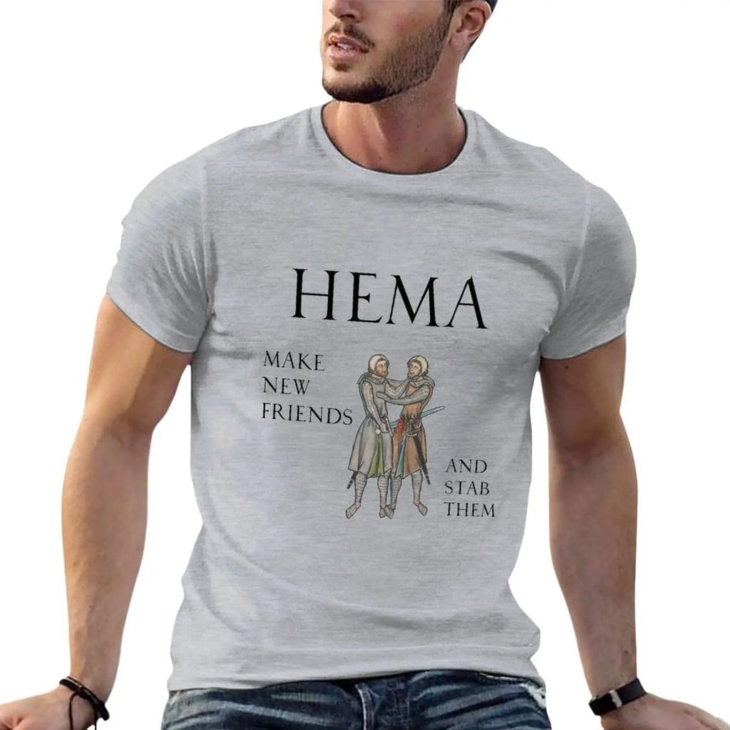 Tops Niedliche Tops Oversized T-Shirt Herren Champion T-Shirts HEMA - Mach neue Freunde und stech sie ab T-Shirt Grafik Oversized Baumwolle