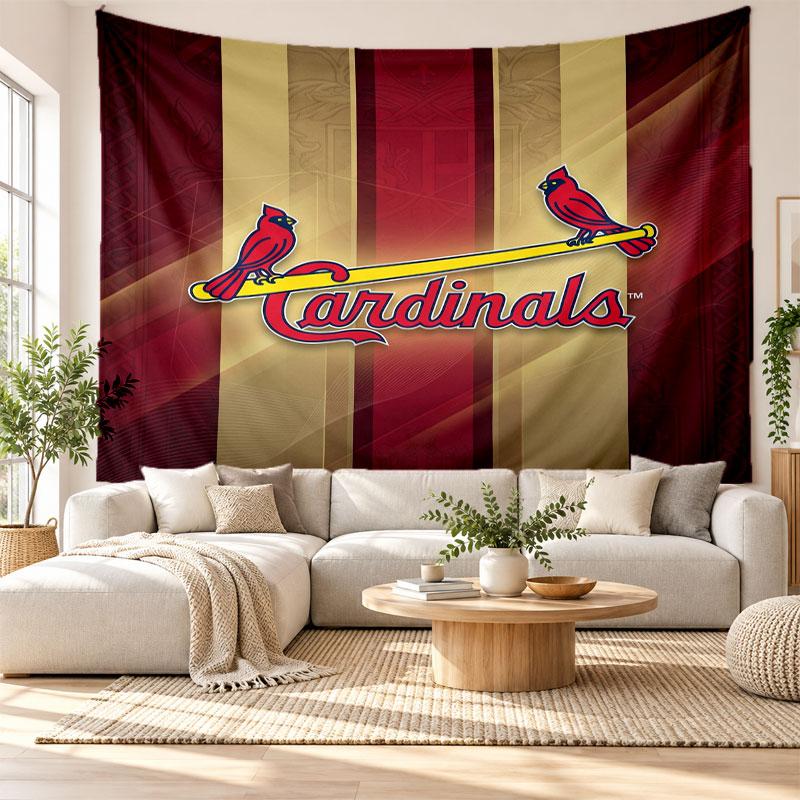 St. Louis Cardinals Wall Tapestry, Soft Fabric Wall Hanging, Decorative Backdrop For Bedroom Home Wall Art