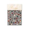 5D embossed nail art sticker high quality Christmas series nail stickers Christmas three-dimensional gold edge bear nail sticker