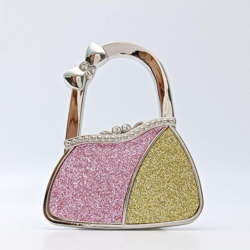 Pretty Foldable Purse Hook for Women Creative Durable Table Hanger Portable Handbag Hook for Table