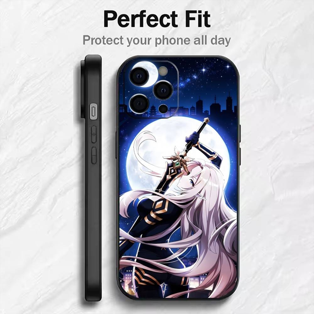 

The Members Of Shadow Garden Phone Case For iPhone17,16,15,14,13,12 Plus,Max Soft Silicone Black Cover iPhone16se4