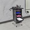 Hair Salon Storage Tool Cart 6-Layer Salon Cart with Wheels Space Saving Barber Station Trolley Rolling Carts for SPA Tattoo