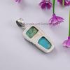 Arizona Turquoise Pendant: 925 Sterling Silver, December Birthstone