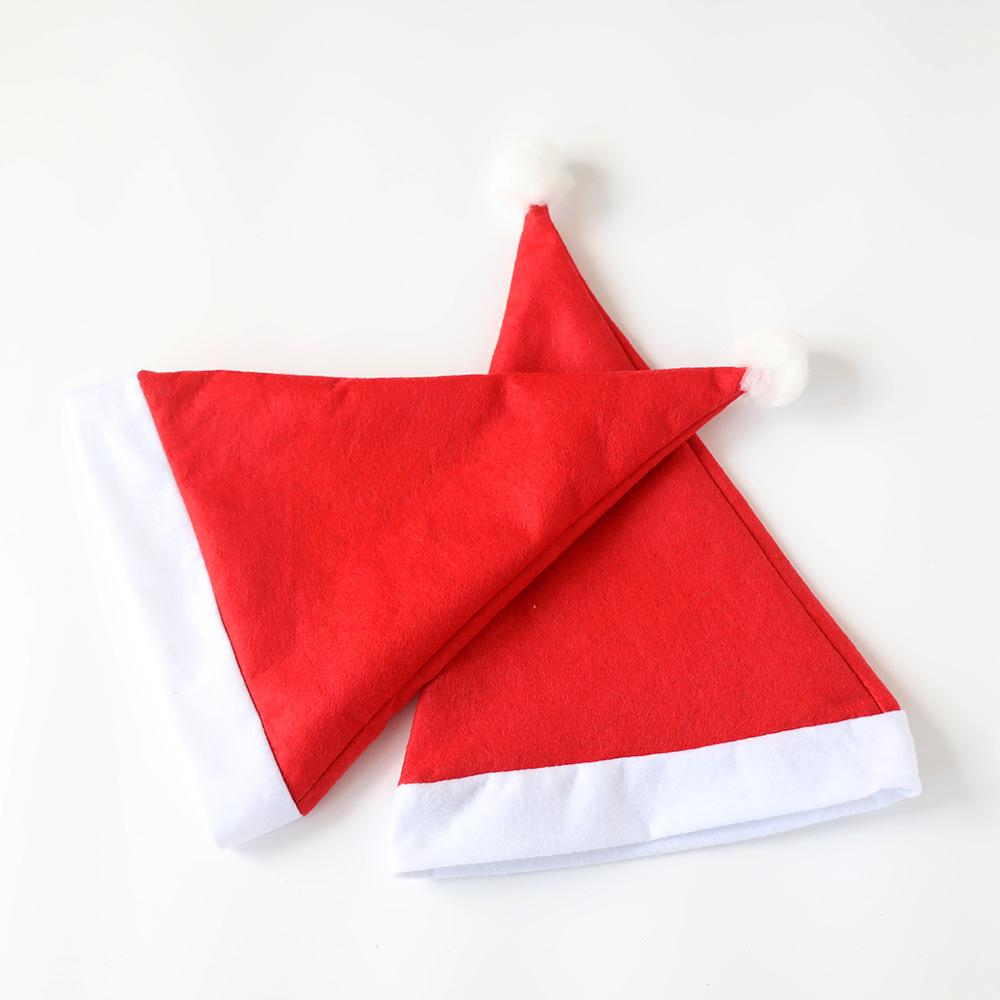 2025 Nejprodávanější červená čepice Santa Clause pro dospělé a děti – Netkaná textilie Vánoční party dekorace