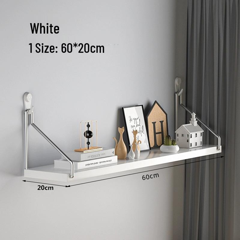 Punch-Free Wall-Mounted Floating Shelf for Living Room Storage and Display