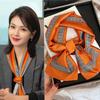 New Small Long Silk Scarf Women Tie Bag Headband Horse Printing Hairband Scarves Korean Style Neckerchief Ribbon Luxury Brand