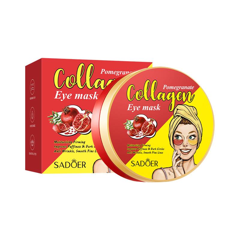 

Pomegranate Collagen Moisturizing Eye Mask, Moisturizing Eye Mask Skin Care Products 80g (60pcs)
