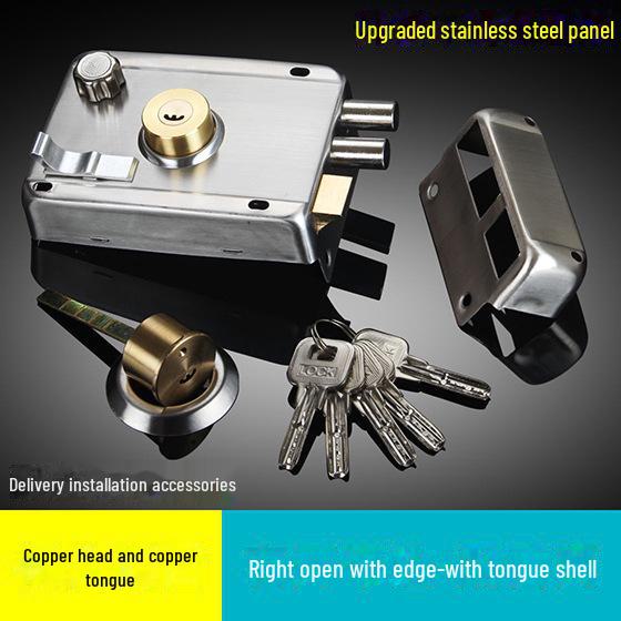 

Універсальний протиугінний замок з нержавіючої сталі для внутрішніх кімнат та кімнат гуртожитку