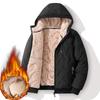 Plus Size 8XL Hooded Down Cotton Padded Jacket for Men Winter Plus Velvet Thick Warm Windproof Parka Outwear