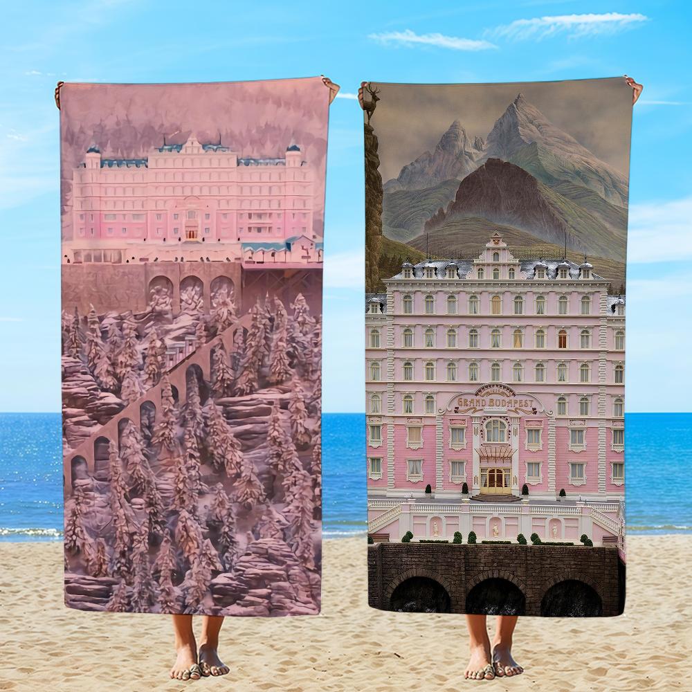 Towel Textile Bathrobe Beach Quick-Drying Lightweight Grand Movie Portable The Camping Hotel Swim Pool B-Budapest Travel