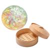 Sensory Stress Toy Glitter Dumpling Squeeze with Steamer Box Relief Dough Ball Fidget Toy Soft Simulated Steamed Bun Gadget