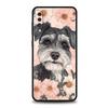 Cartoon Schnauzer Dog Phone Case For Samsung A54 A52 A24 A14 A50 A70 A10 A40 A20S A20E A06 A12 A22 A34 A42 A32 5G A04s A16 Cover
