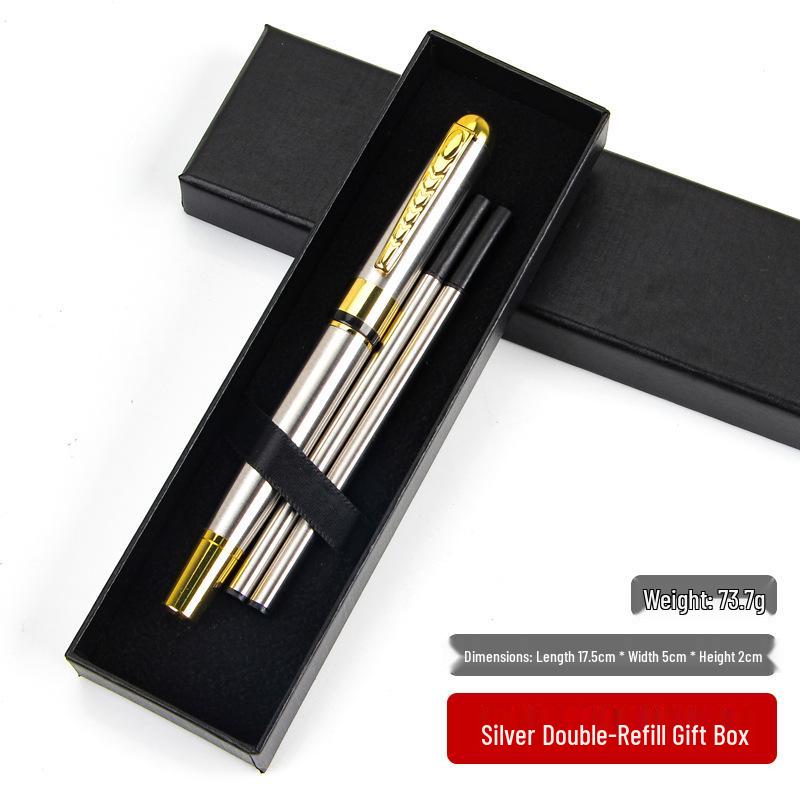 Custom Logo Ballpoint Pen Gift Box for Business Leaders - Metal Pen with Cap-Off Bullet Tip