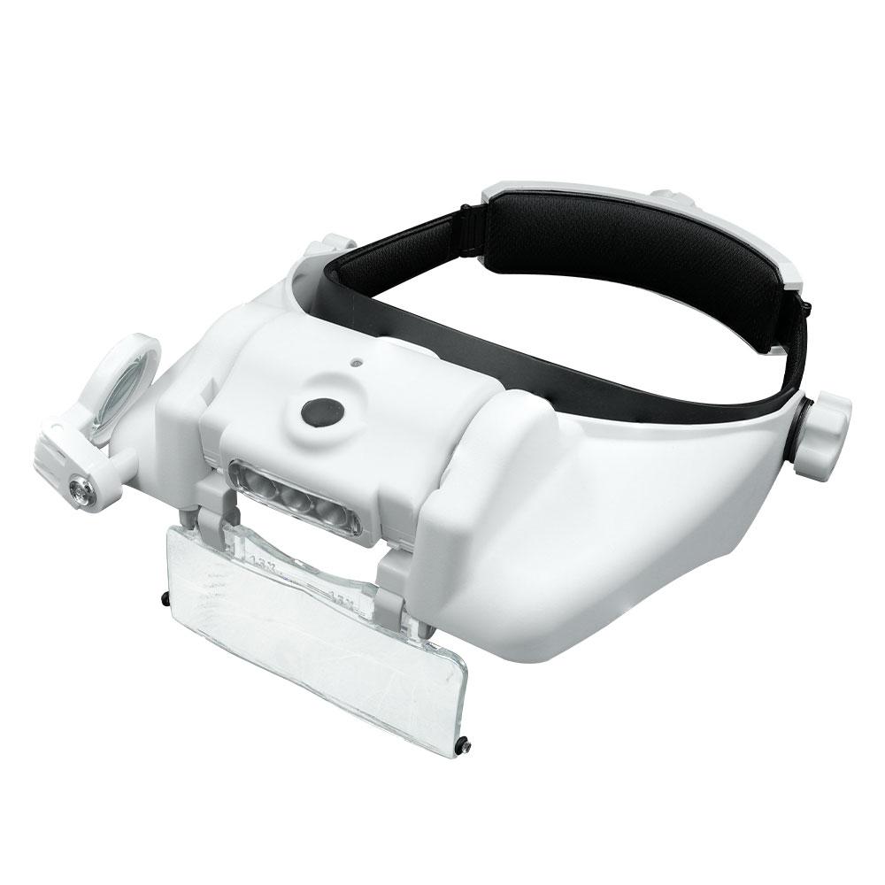 

Hot Selling USB Rechargeable Glasses Loupe Watchmaker Repair Tool Glasses Magnifier LED Headband Magnifying Glass