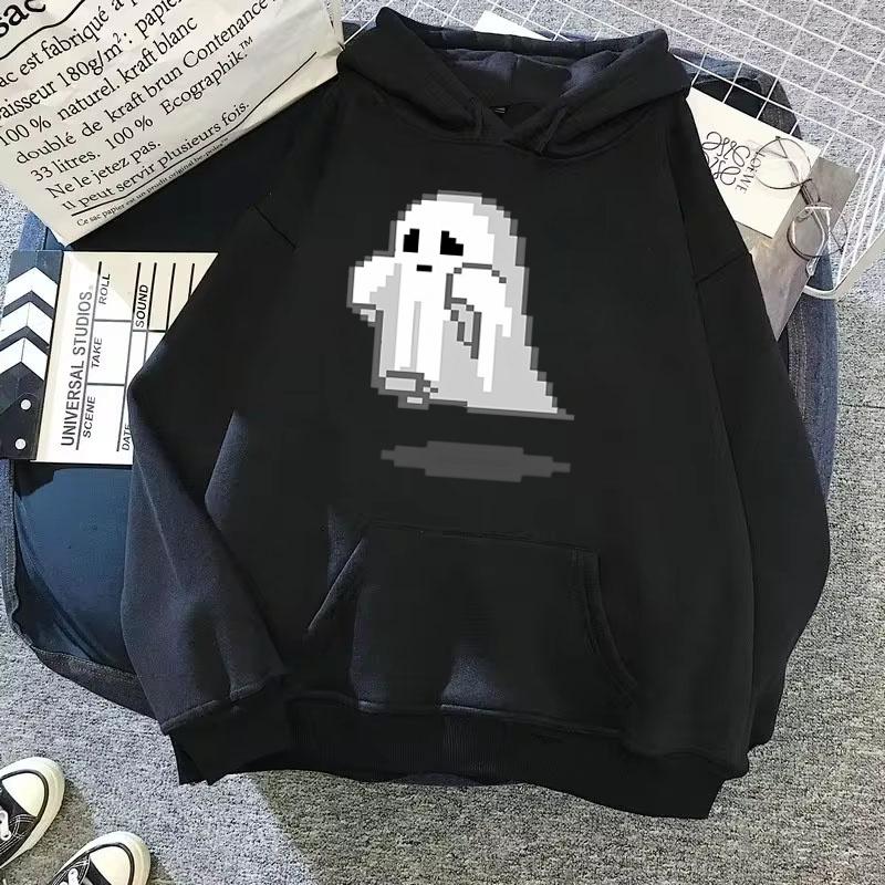 Game Pixel Hoodie Y2k Clothes Women Clothing Long Sleeve Sweatshirt Women's Sweatshirts Y2k Hoodies Clothes Anime Women Hoodie